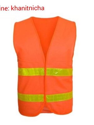 เสื้อช่างสะท้อนแสง เรืองแสงสีเหลือง