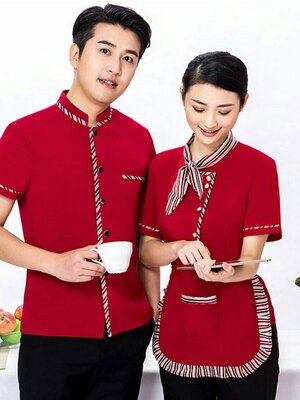ชุดพนักงานร้านอาหาร ร้านกาแฟ โรงแรม รีสอร์ท