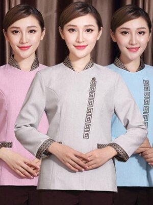 เสื้อแม่บ้าน พ่อบ้าน เสื้อพนักงานโรงแรม