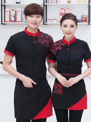 เสื้อพนักงานเสริฟ เสื้อพนักงานต้อนรับ เสื้อพนักงานร้านอาหาร