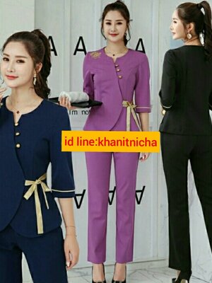 ชุดคลินิกความงาม ชุดนวดสปา ชุดพนักงานต้อนรับ