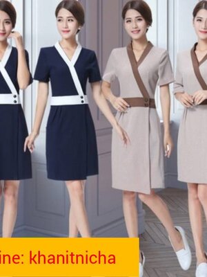 ชุดนวดสปา ชุดคลินิกความงาม ชุดพนักงานต้อนรับ