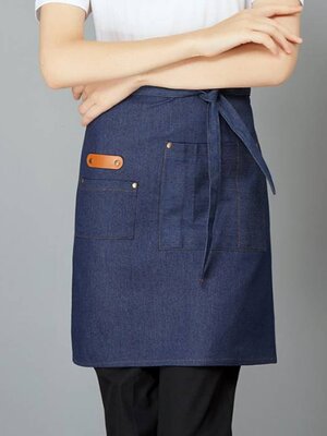 ผ้ากันเปื้อนยีนส์ ผ้ากันเปื้อนเชฟ ร้านกาแฟ พ่อครัว แม่ครัว