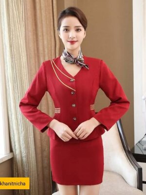 ชุดพนักงานร้านทอง ชุดพนักงานต้อนรับ ชุดพนักงานคลินิกความงาม