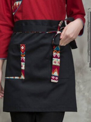 ผ้ากันเปื้อนพนักงานร้านอาหารญี่ปุ่น เกาหลี ร้านซูชิ ผ้ากันเปื้อนพนักงานเสริฟ