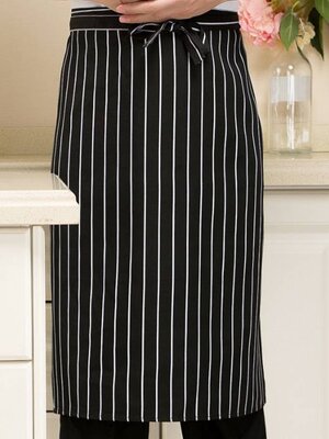 ผ้ากันเปื้อนลายทาง ผ้ากันเปื้อนเชฟ ผ้ากันเปื้อนกุ๊ก พ่อครัว แม่ครัว