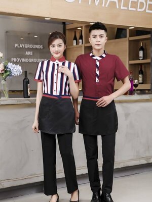 เสื้อพนักงานเสริฟ เสื้อพนักงานต้อนรับ เสื้อพนักงานร้านอาหาร