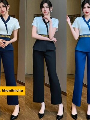 ชุดนวดสปา ชุดพนักงานเสริมสวย ซาวน่า