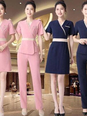 ชุดคลินิกความงาม ชุดสปา ชุดพนักงานเสริมสวย ชุดพนักงานต้อนรับ