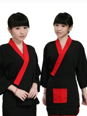 เครื่องแบบพนักงานเสริฟ ชุดฟอร์มพนักงานร้านอาหารญี่ปุ่น เกาหลี