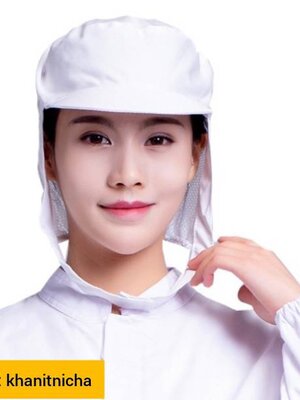 หมวกโรงงาน หมวกตาข่ายอนามัย หมวกห้องคลีนรูม ปลอดเชื้อ