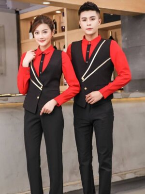 เสื้อกั๊กพนักงานไนท์คลับ บาร์ พนักงานโรงหนัง โรงละคร