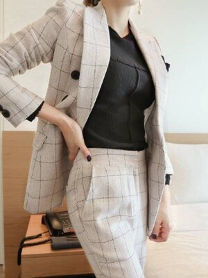 ชุดสูท ชุดพนักงานต้อนรับ ชุดออฟฟิศ