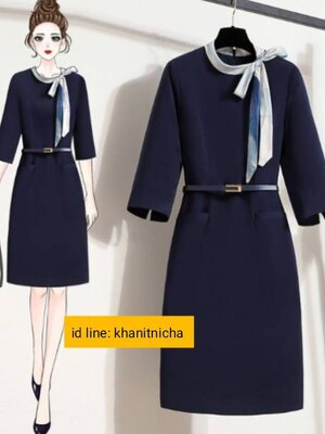 ชุดพนักงานต้อนรับโรงแรม ชุดพนักงานต้อนรับ ออฟฟิศ