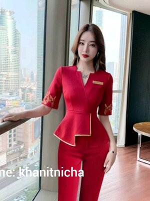 ชุดยูนิฟอร์มซาวน่า สำหรับเสริมสวย โรงแรม ห้องแช่เท้า นวด