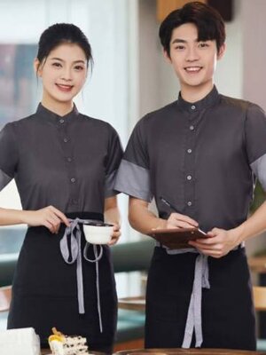 ชุดพนักงานเสริฟ ชุดพนักงานร้านอาหาร โรงแรม