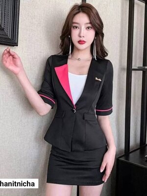 ชุดคลินิกความงาม ชุดนวดสปา ชุดพนักงานต้อนรับ