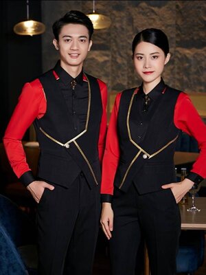 เสื้อกั๊กพนักงานไนท์คลับ บาร์ พนักงานโรงหนัง โรงละคร