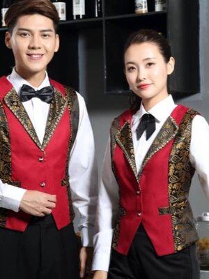 เสื้อกั๊กพนักงานไนท์คลับ บาร์ พนักงานโรงหนัง โรงละคร