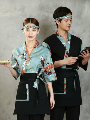 เครื่องแบบพนักงานเสริฟ ชุดฟอร์มพนักงานร้านอาหารญี่ปุ่น เกาหลี