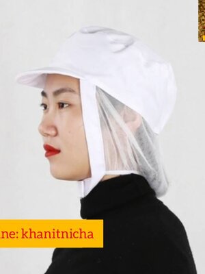 หมวกพนักงานโรงงาน หมวกตาข่ายอนามัย หมวกทำอาหาร