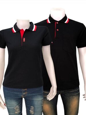 เสิ้อยืดปกโปโล เสื้อโปโลแขนสั้น เสื้อฟอร์มพนักงาน พร้อมส่ง