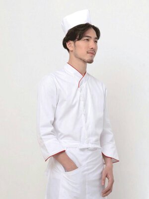 เสื้อเชฟญี่ปุ่น ชุดฟอร์มพนักงานร้านอาหารญี่ปุ่น เกาหลี