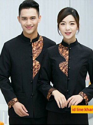 เสื้อพนักงานเสริฟร้านอาหาร โรงแรม รีสอร์ท