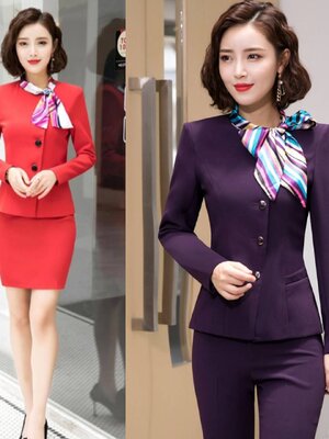 ชุดสูท ชุดพนักงานต้อนรับ ชุดสูทกระโปรง ชุดสูทกางเกง