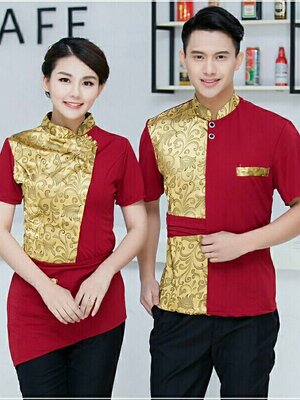 ชุดพนักงานร้านอาหารไทย ชุดพนักงานโรงแรม ฟร้อนโรงแรม