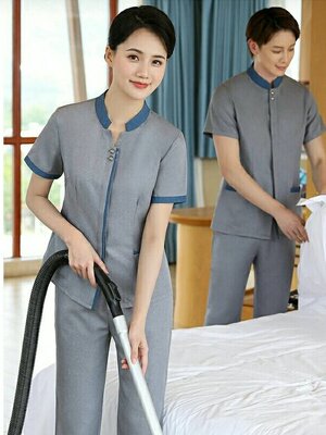 ชุดแม่บ้าน ชุดพนักงานทำความสะอาด โรงแรม รีสอร์ท