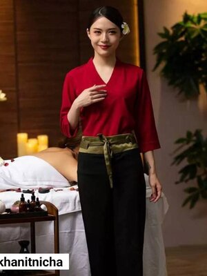 ชุดช่างเสริมสวยแขนสามส่วน ช่างสปาเท้า ร้านนวดเท้า ร้านเสริมสวย ศูนย์สุขภาพ ชุดสปา