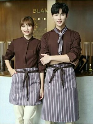 ชุดพนักงานเสริฟ ร้านกาแฟ ร้านอาหาร โรงแรม รีสอร์ท