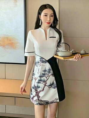 ชุดคลินิกความงาม ชุดนวดสปา พนักงานต้อนรับ