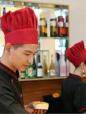 หมวกเชฟ หมวกพ่อครัว หมวกแม่ครัว หมวกกุ๊ก