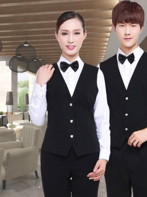 เสื้อกั๊กพนักงานไนท์คลับ บาร์ พนักงานโรงหนัง โรงละคร