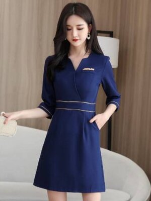 ชุดคลินิกความงาม ชุดนวดสปา ชุดพนักงานต้อนรับ