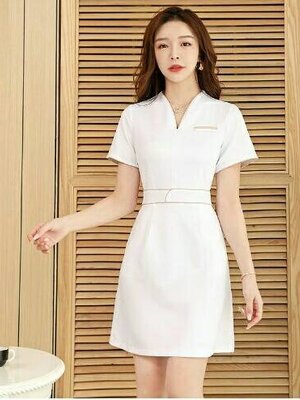 ชุดคลินิกความงาม ชุดนวดสปา ชุดพนักงานต้อนรับ