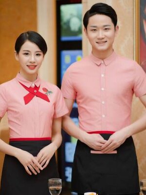 ชุดพนักงานเสริฟ ชุดพนักงานร้านอาหาร ร้านกาแฟ