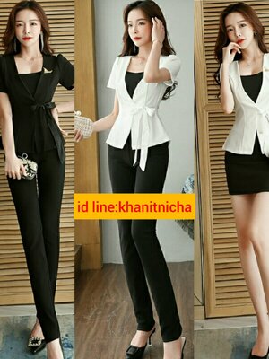 ชุดคลินิกความงาม ชุดนวดสปา ชุดพนักงานต้อนรับ