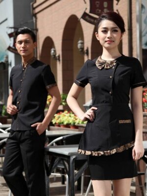 ชุดพนักงานต้อนรับ ชุดพนักงานเสริฟ ชุดพนักงานร้านอาหาร โรงแรม