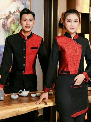 ชุดพนักงานต้อนรับ ชุดพนักงานโรงแรม ชุดพนักงานร้านอาหารจีน