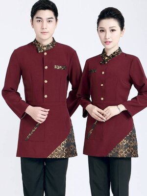 ชุดพนักงานต้อนรับ ชุดพนักงานเสริฟโรงแรม ร้านอาหาร