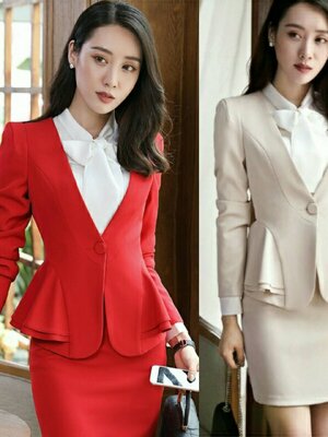 ชุดพนักงานต้อนรับ ชุดพนักงานออฟฟิศ ชุดสูท