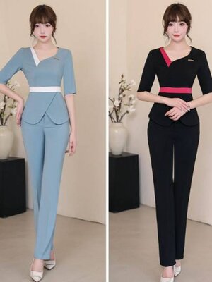 ชุดพนักงานเสริมสวย ซาวน่า ชุดนวดสปา ชุดพนักงานขายเครื่องสำอาง