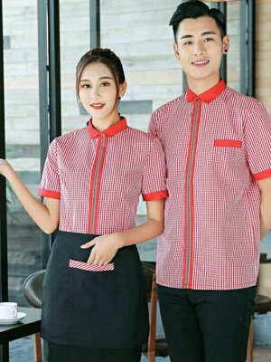 ชุดพนักงานเสริฟ ชุดพนักงานร้านอาหารโรงแรม ชุดพนักงานร้านกาแฟ