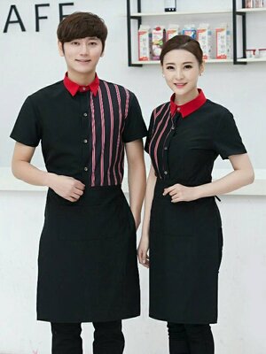 ชุดพนักงานเสริฟ ร้านอาหาร โรงแรม รีสอร์ท ชุดพนักงานต้อนรับ