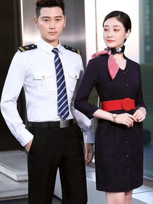 ชุดกระโปรงสูท ชุดพนักงานต้อนรับ ชุดพนักงานห้างสรรพสินค้า