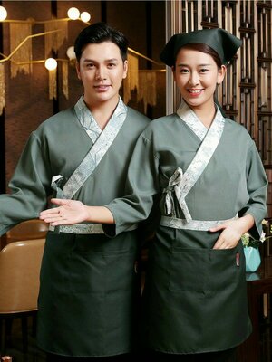 เครื่องแบบพนักงานเสริฟ ชุดฟอร์มพนักงานร้านอาหารญี่ปุ่น เกาหลี