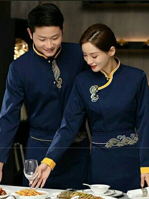 เสื้อพนักงานภัตตาคารจีน ร้านอาหารจีน ญี่ปุ่น